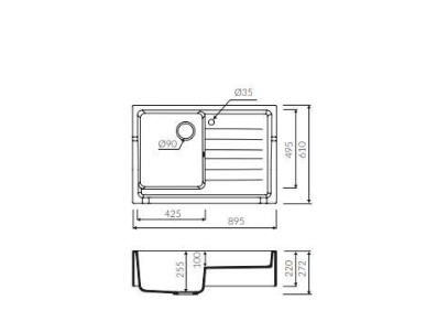 TEŞHİR MARMORİN RUBID 895 1KO TEK FÖZLÜ DAMLALIKLI WHİTE ALABASTER