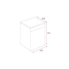 TEKA DFS 76850 14 YER AYARI VE ÜÇÜNCÜ MULTİFLEX3 TEPSİ İÇİN PREMİUMCARE SERİSİ 60 CM BAĞIMSIZ BULAŞIK MAKİNESİ