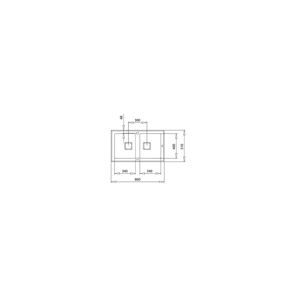 TEKA DIAMOND RS15 2B 86 (WST BLACK) TEK HAZNE VE TEK DAMLALIKLI CAM EVİYE