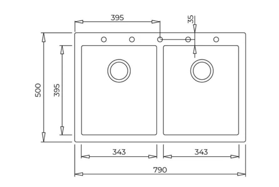 TEKA MAESTRO FORSQUARE 790 TG TEGRANİTE EVİYE 115260017