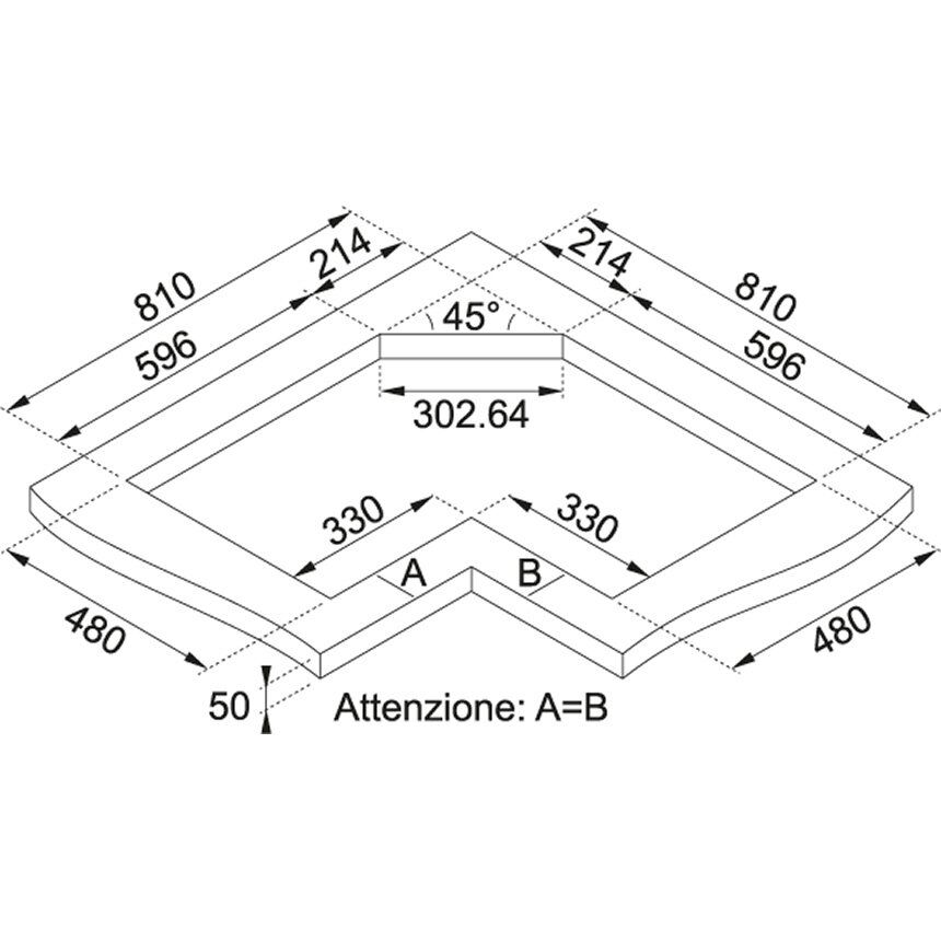 FRANKE NEPTUNE FHNE COR 4 3G TC XS C PASLANMAZ ÇELİK KÖŞE OCAK
