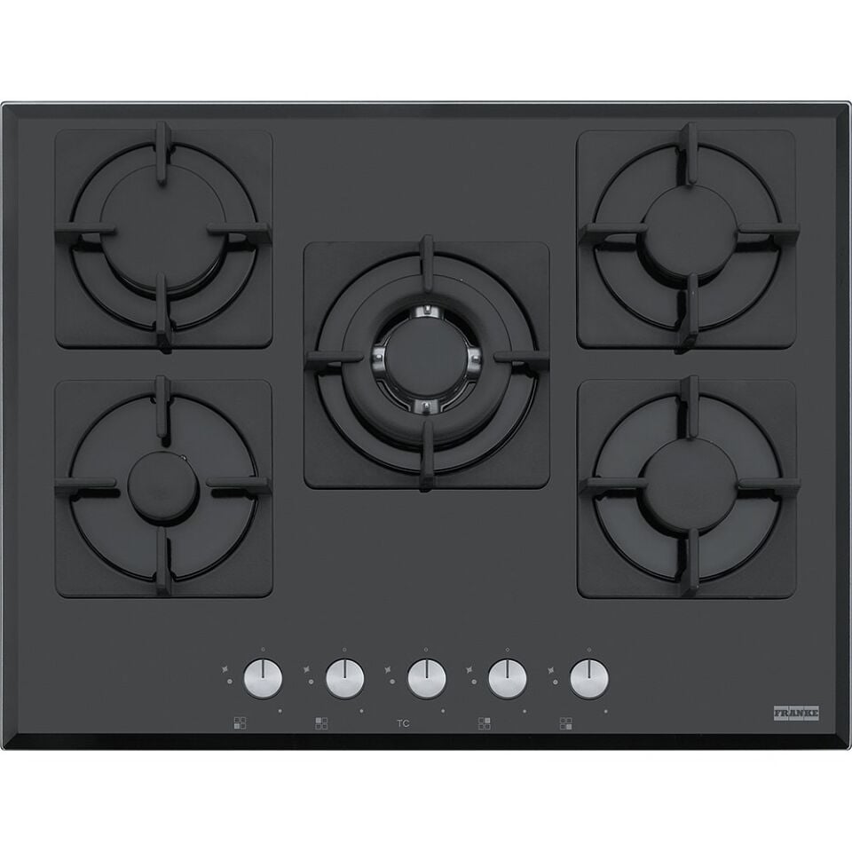 FRANKE NEW SQUARE FHNS 705 4G TC BK C CRİSTALLO NERO CAM OCAK