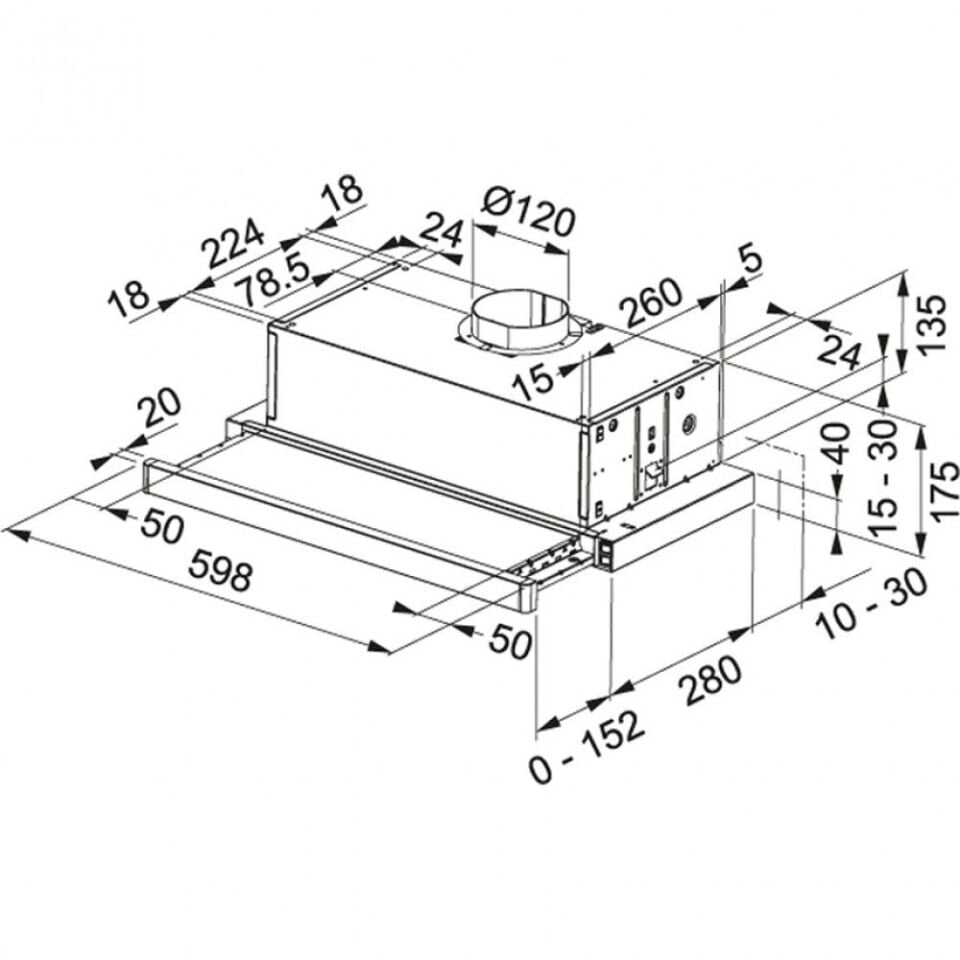 FRANKE FTC 6032 GR/ XS V2/600 İNOX GÖMME ASPİRATÖR