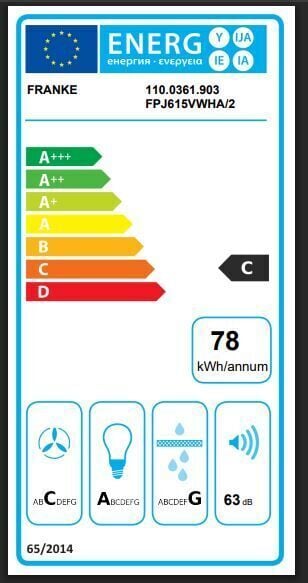 FRANKE GLASS LİNEAR VERTİCAL FPJ 915 V WH / WHİTE GLASS DAVLUMBAZ