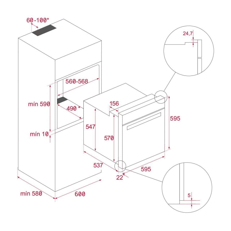 TEKA HSB 646 SS FRYMASTER KUTUSU İLE AİRFRY FIRIN