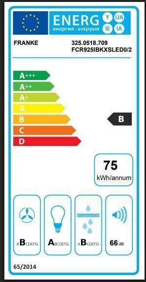 FRANKE CRYSTAL FCR 925 I TC BK XS LED SİYAH ADA TİPİ DAVLUMBAZ