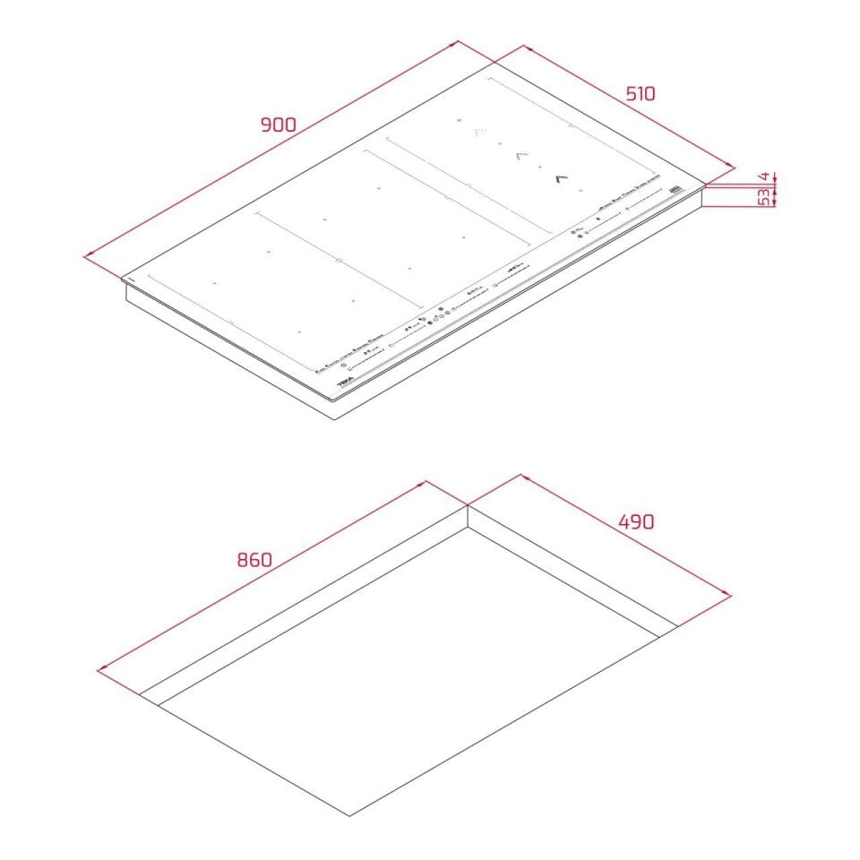 TEKA DİRECTSENSE IZF 99700 MST SİYAH FULL FLEX İNDÜKSİYON OCAK MASTERSENSE SLİDE COOKİNG 90 CM