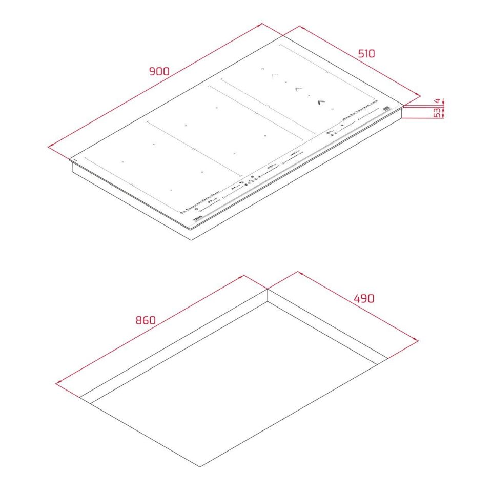 TEKA DİRECTSENSE IZF 99700 MST SİYAH FULL FLEX İNDÜKSİYON OCAK MASTERSENSE SLİDE COOKİNG 90 CM