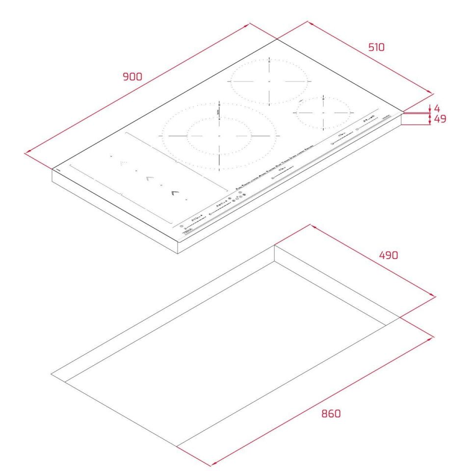 TEKA IZS 97630 MST BK SLİDECOOKİNG VE 5 PİŞİRME BÖLGELİ 90 CM FLEX İNDÜKSİYON OCAK