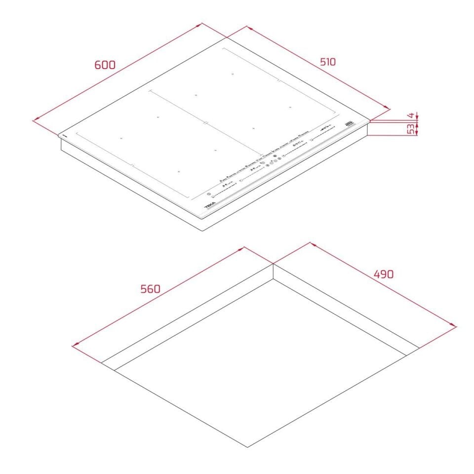 TEKA DİRECTSENSE IZF 68700 MST SİYAH FULL FLEX MASTERSENSE İNDÜKSİYONLU OCAK 60 CM