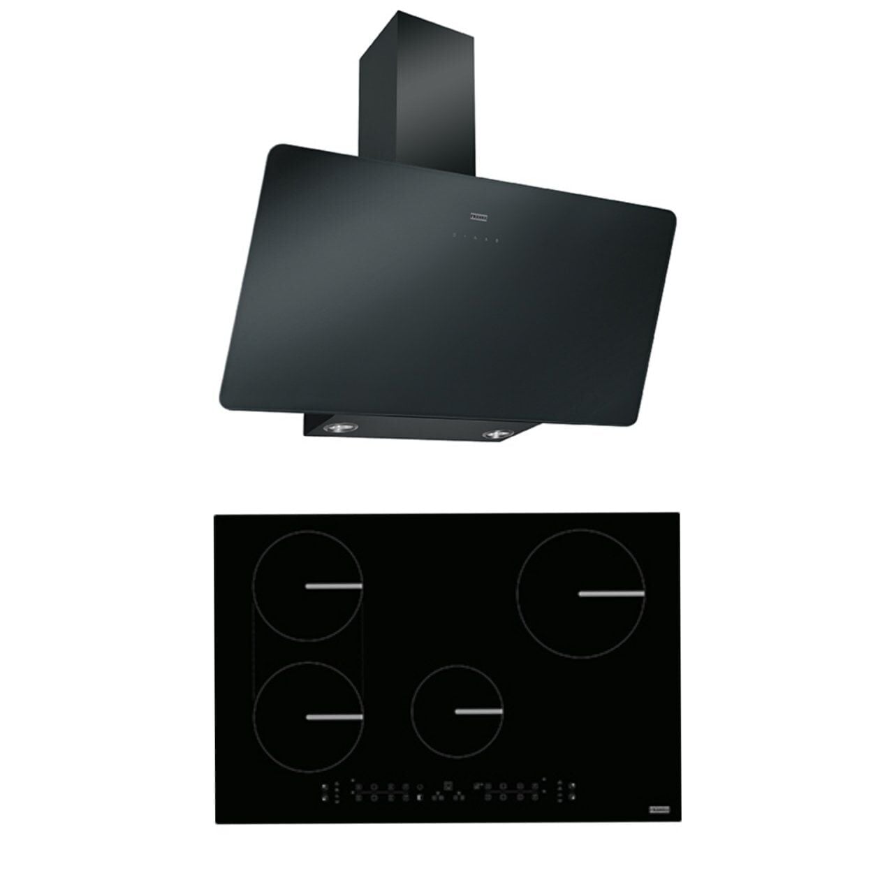 FRANKE FPJ 915 V BK A/900 BLACK GLASS DAVLUMBAZ FSM 804I B BK İNDÜKSİYONLU BLACK OCAK 2Lİ ANKASTRE SET