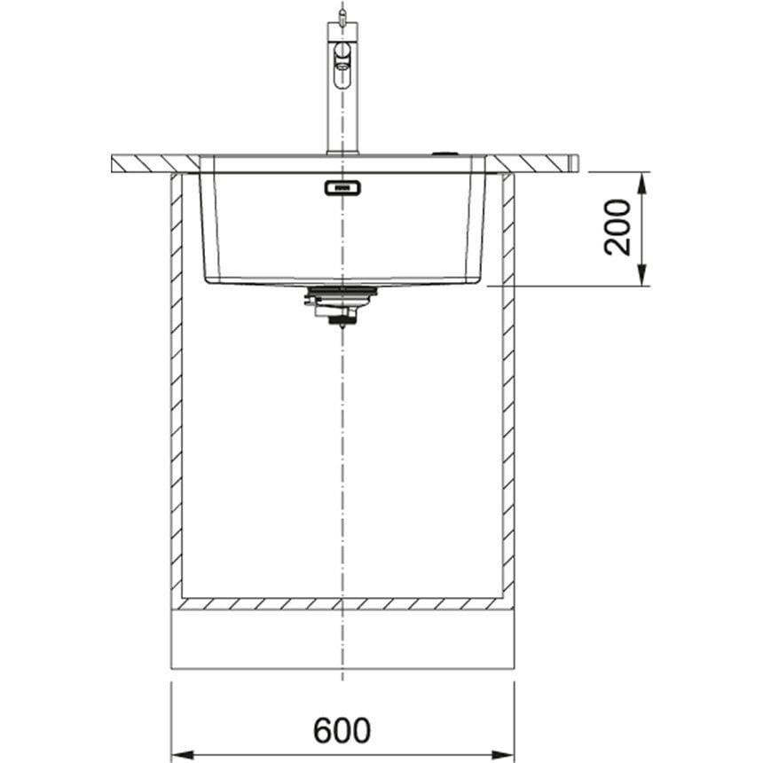 FRANKE MYX 110-50 İNOX MYTHOS TEZGAH ALTI EVİYE