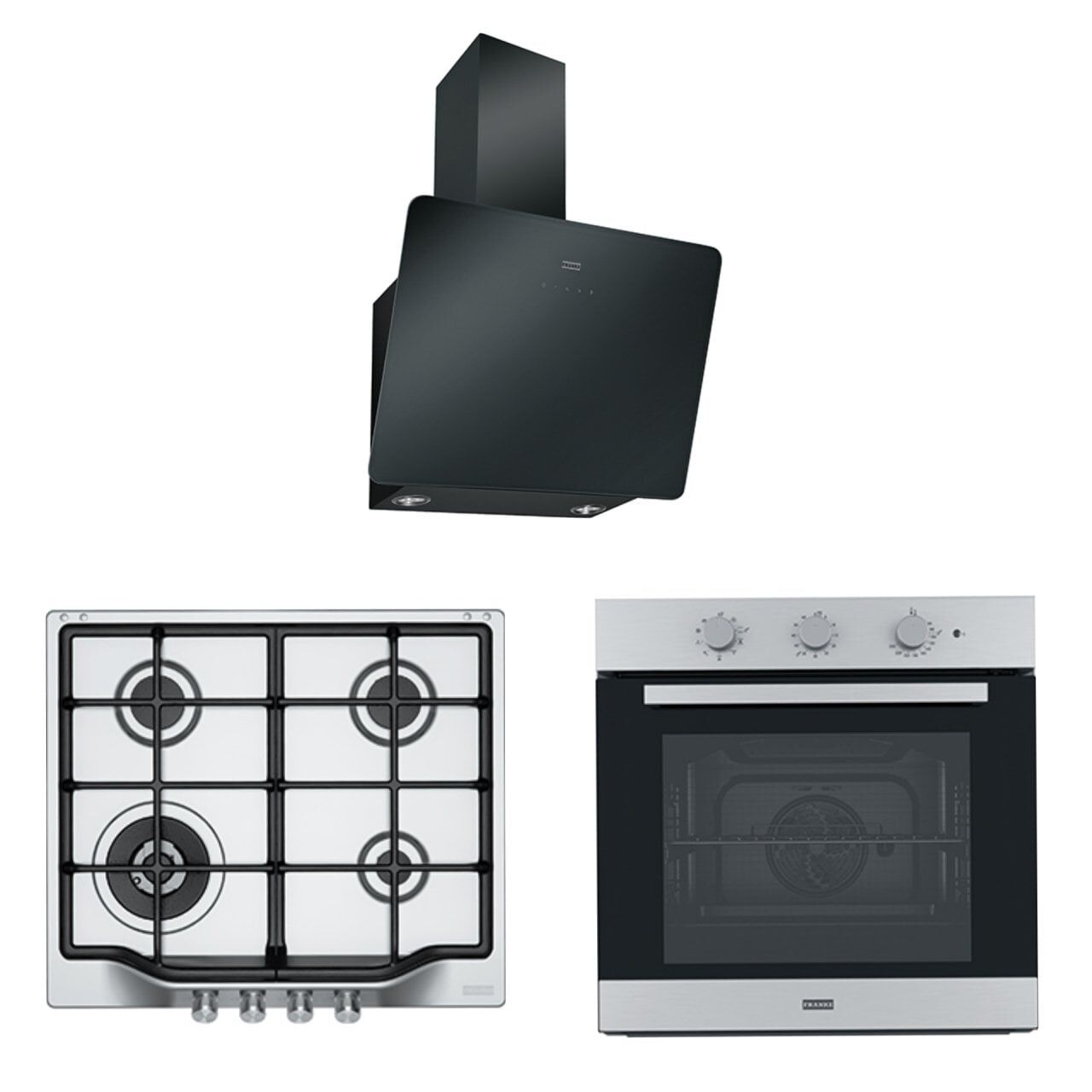 FRANKE FPJ 615 V BK A DAVLUMBAZ FHTL 604 3G TC XS C OCAK FSL 82 H XS FIRIN İNOX ANKASTRE SET