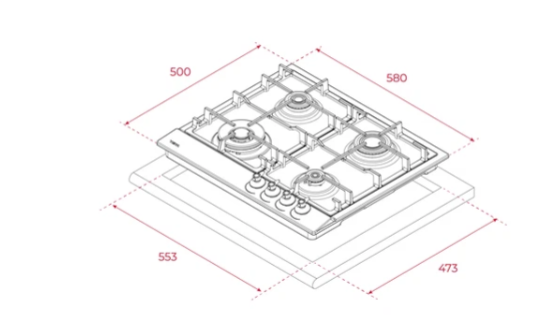 TEKA DOS 60.2 VN DAVLUMBAZ GSC 64320 RBC VN VANILLA OCAK VANİLYA 2Lİ ANKASTRE SET