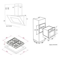 TEKA TVT 60.1 DAVLUMBAZ EX 60.1 4G AI AL CI OCAK HAK 625 BK FIRIN ANKASTRE SİYAH-İNOX SET