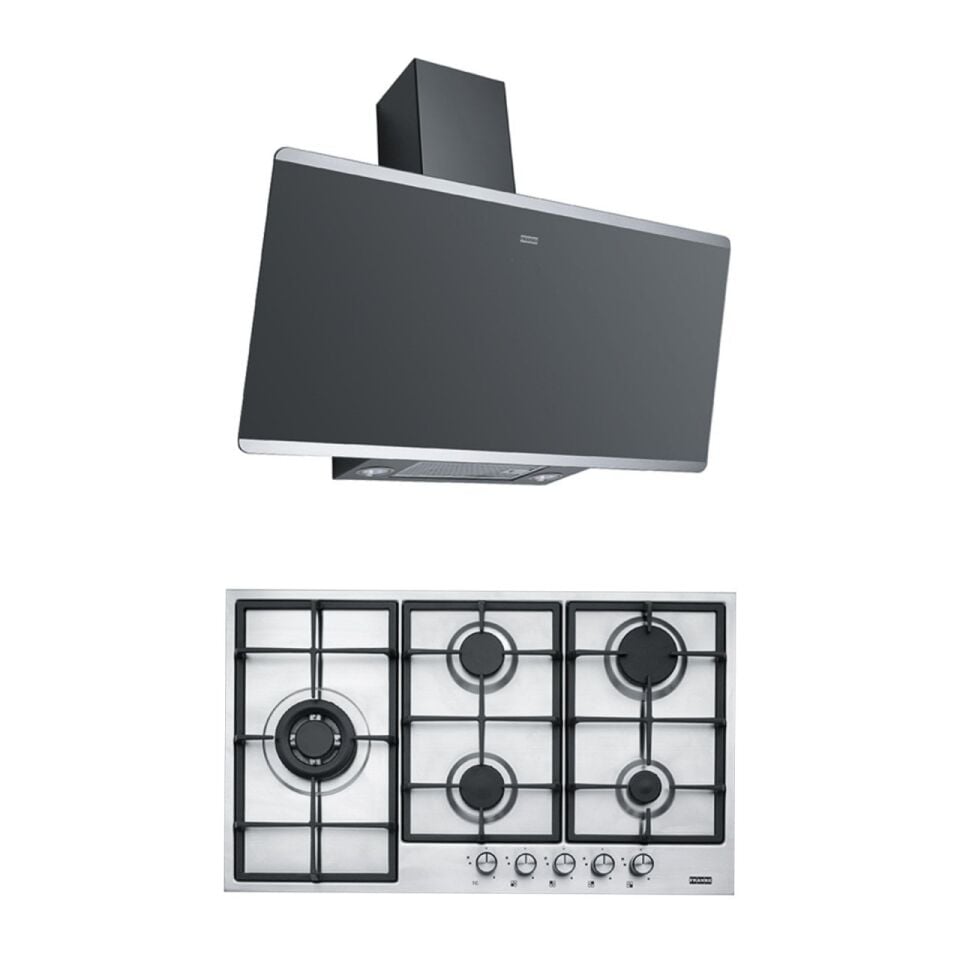 FRANKE FPJ 915 V BK DAVLUMBAZ FHNL 905 4G OCAK 2Lİ ANKASTRE SET
