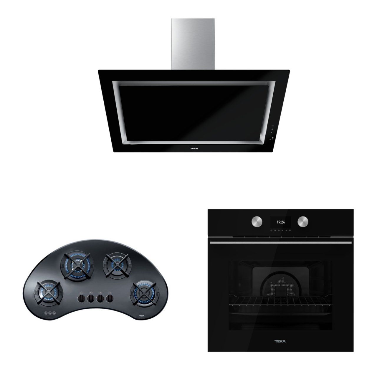 TEKA DLV 98660 BK TOS DAVLUMBAZ VR 90 4G AI AL TR CI OCAK HLB 8600 BK FIRIN SİYAH ANKASTRE SET