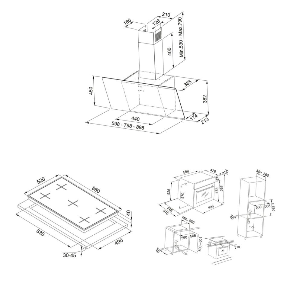 FRANKE FPJ 915 V BK/SS DAVLUMBAZ FHNS 905 4G TC BK C OCAK FSL 86 H XS FIRIN İNOX-SİYAH ANKASTRE SET