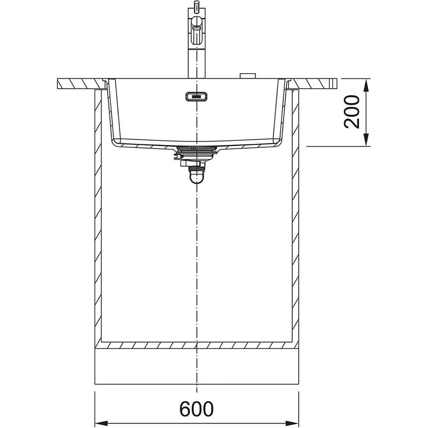 FRANKE MRG 210/110-52 BİANCO TEZGAH ALTI/SIFIR MARİS GRANİT EVİYE