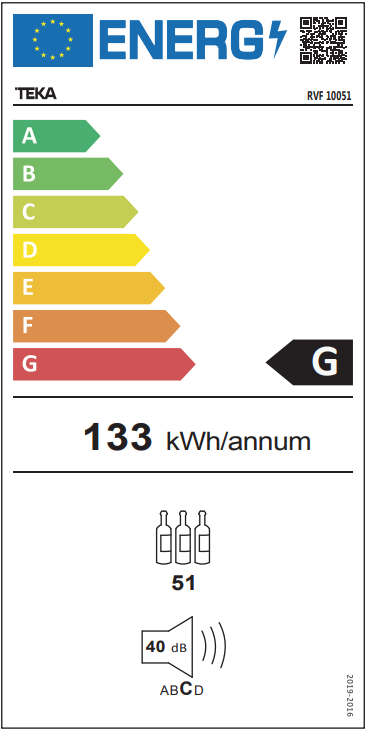 TEKA RVF 10051 GBK ŞARAP SOĞUTUCUSU