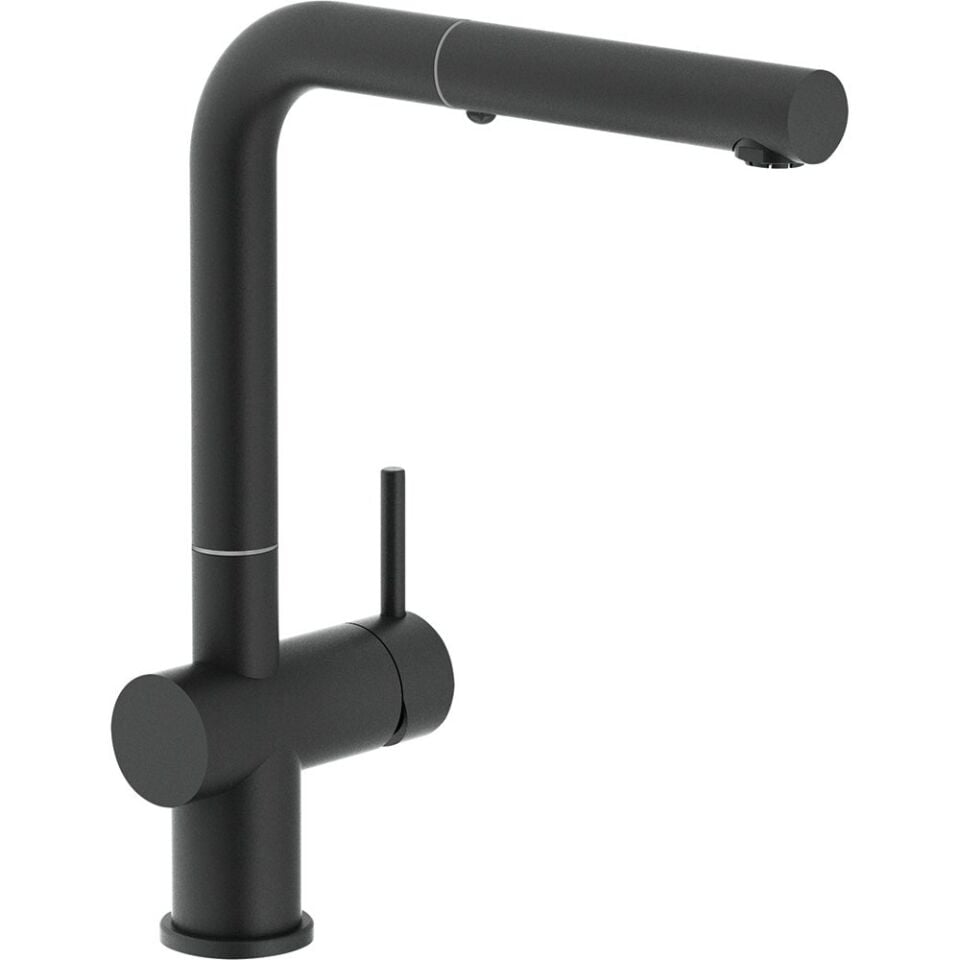 FRANKE ACTİVE PLUS DUŞLAMA ÖZELLİKLİ SPİRALLİ MATT BLACK ARMATÜR