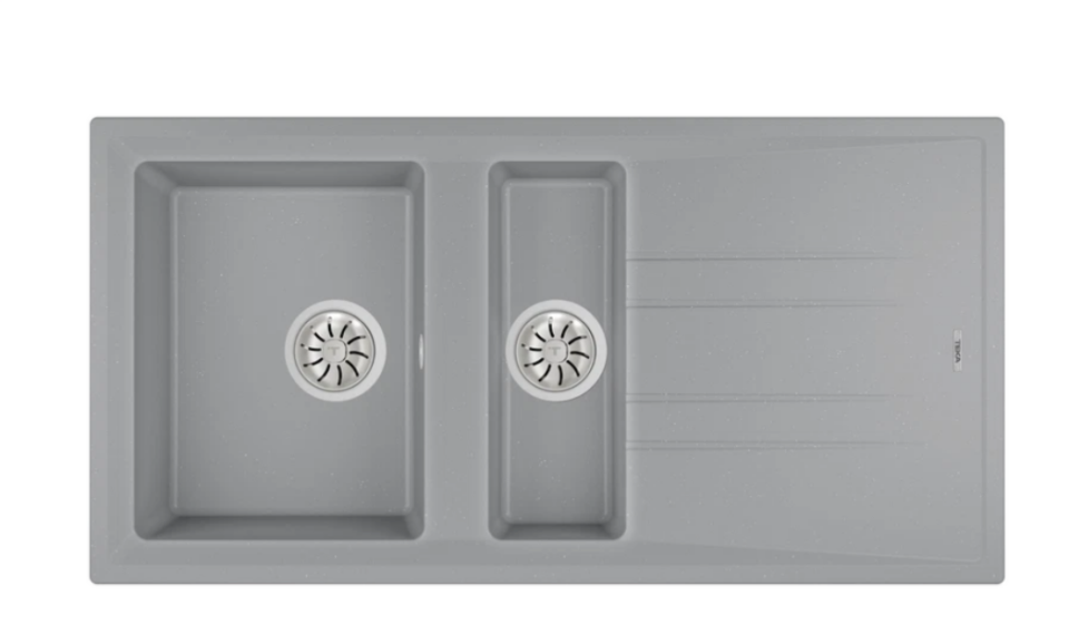 TEKA STONE 60 B-TG 1½B 1D STONE GREY 1,5 GÖZLÜ TEZGAH ÜSTÜ TEGRANİT EVİYE