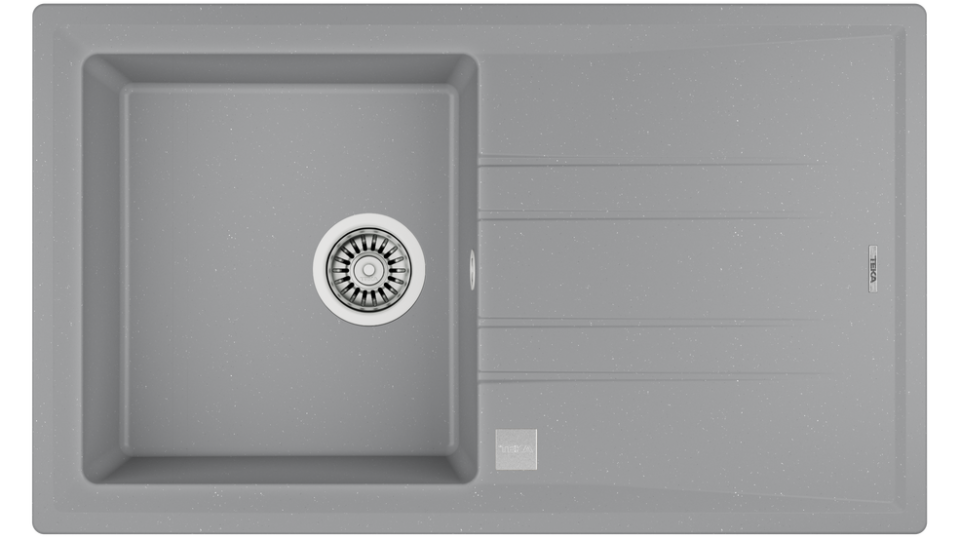 TEKA  STONE 50 B-TG 1B 1D STONE GREY TEK GÖZLÜ TEZGAH ÜSTÜ TEGRANİT EVİYE