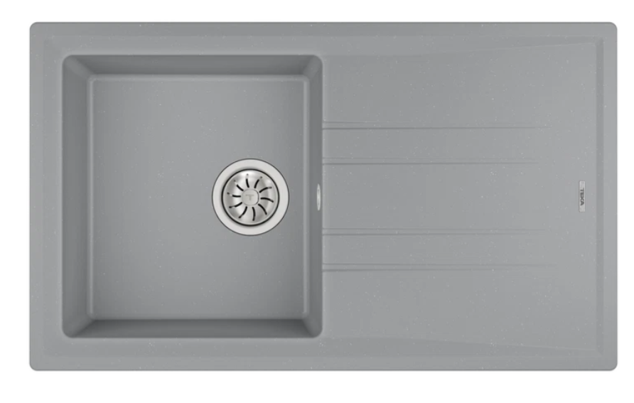 TEKA  STONE 50 B-TG 1B 1D STONE GREY TEK GÖZLÜ TEZGAH ÜSTÜ TEGRANİT EVİYE