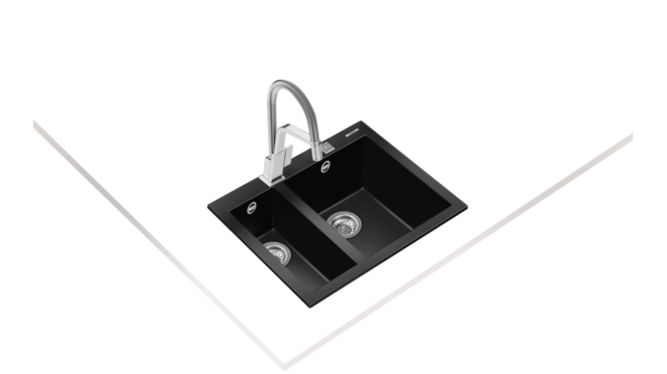 TEKA FORSQUARE 590 TG BLACK TEZGAHÜSTÜ EVİYE