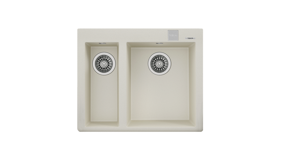 TEKA  FORSQUARE 590 TG BRİGHT CREAM TEZGAH ÜSTÜ EVİYE