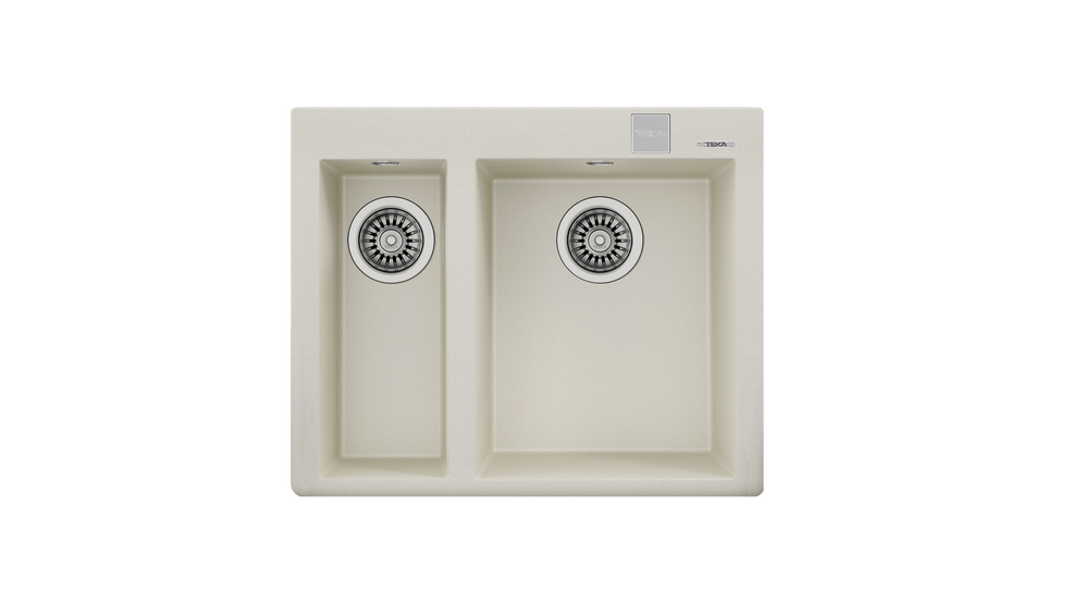 TEKA  FORSQUARE 590 TG BRİGHT CREAM TEZGAH ÜSTÜ EVİYE