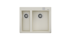 TEKA  FORSQUARE 590 TG BRİGHT CREAM TEZGAH ÜSTÜ EVİYE