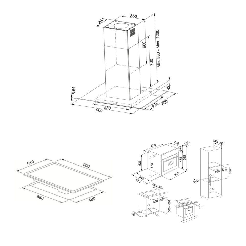 FRANKE FGL 915 I BK XS/900 ADA DAVLUMBAZ FRSM 905 C TOD BBK ELEKTRİKLİ OCAK FSM 86 H XS FIRIN ANKASTRE SET